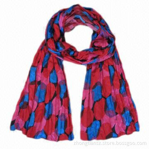100% Polyester Scarf, Nice Printing, Customized OEM Orders are Accepted